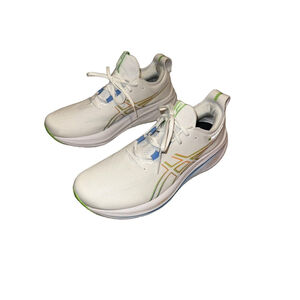 Men's Asics Running Shoes Size US 12 White Blue Green Orange Gel Nimbus 26